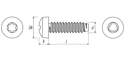   DIN 7500C  ,  , ,  Torx / PZ