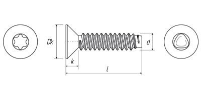   DIN 7500  ,  , ,  Torx / PZ